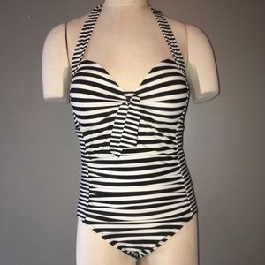 Striped One-piece Swimsuit